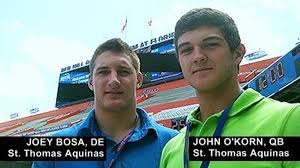 John O'Korn and Joey Bosa visit the University of Florida.