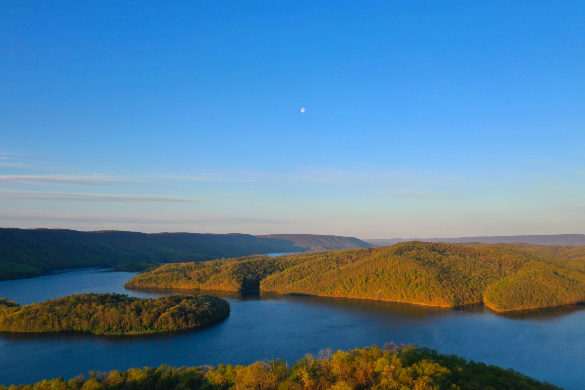 Raystown Lake at golden hour